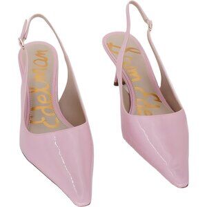 Sam Edelman Bianka Slingback Patent Kitten Heel Pumps Lolita Pink US 9M